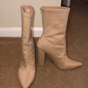 Nude Booties